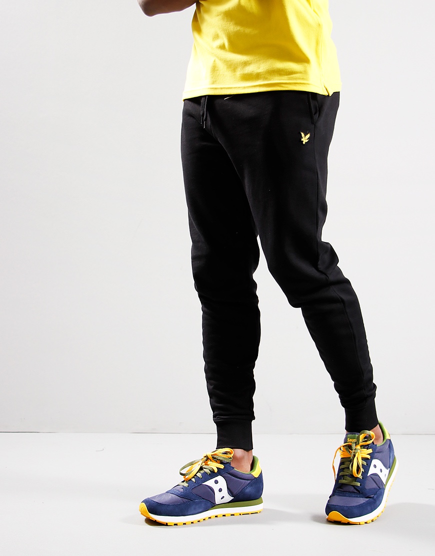 Lyle Scott Skinny Joggers Jet Black Terraces Menswear