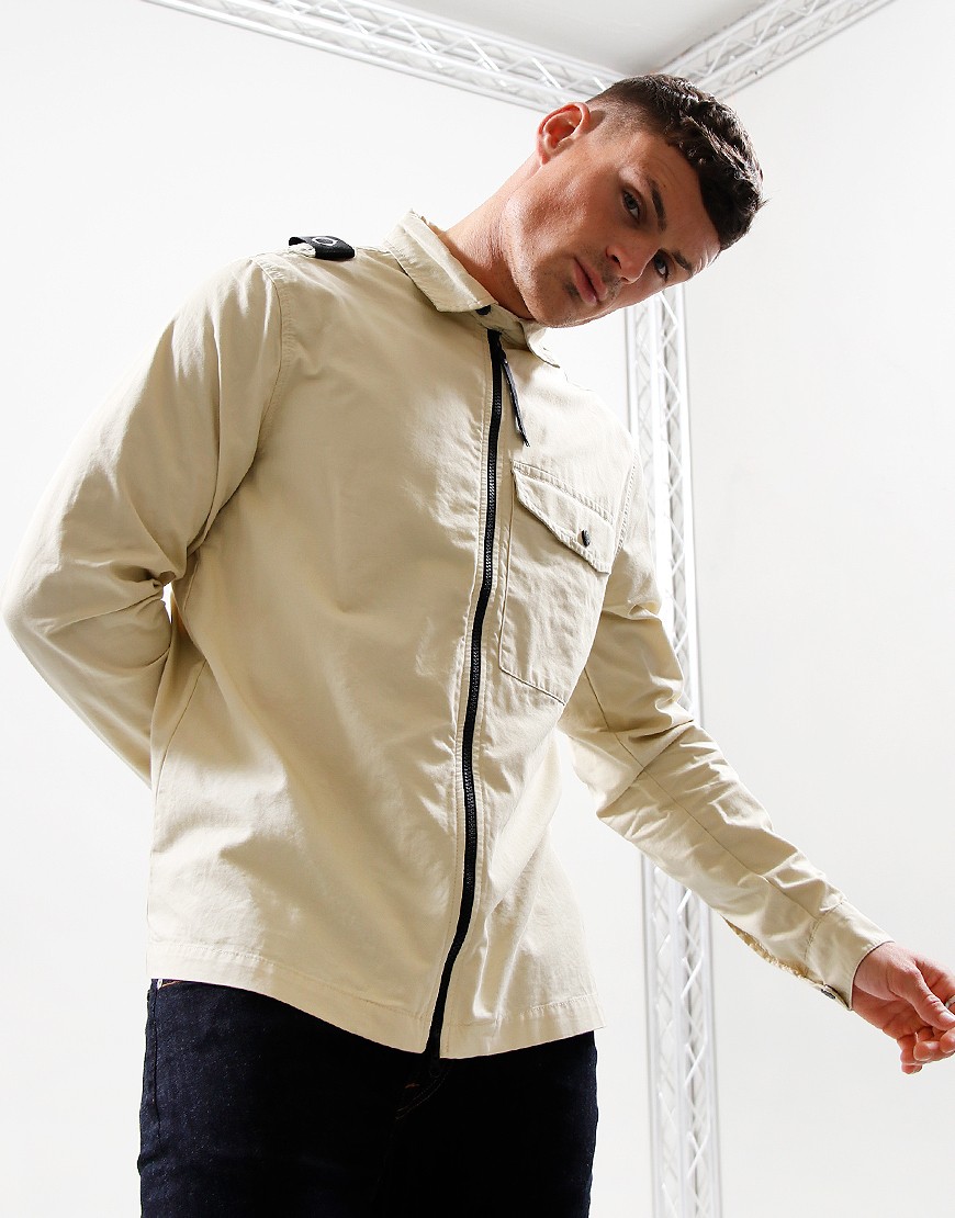 MA.Strum PD Full Zip Overshirt Ash Terraces Menswear