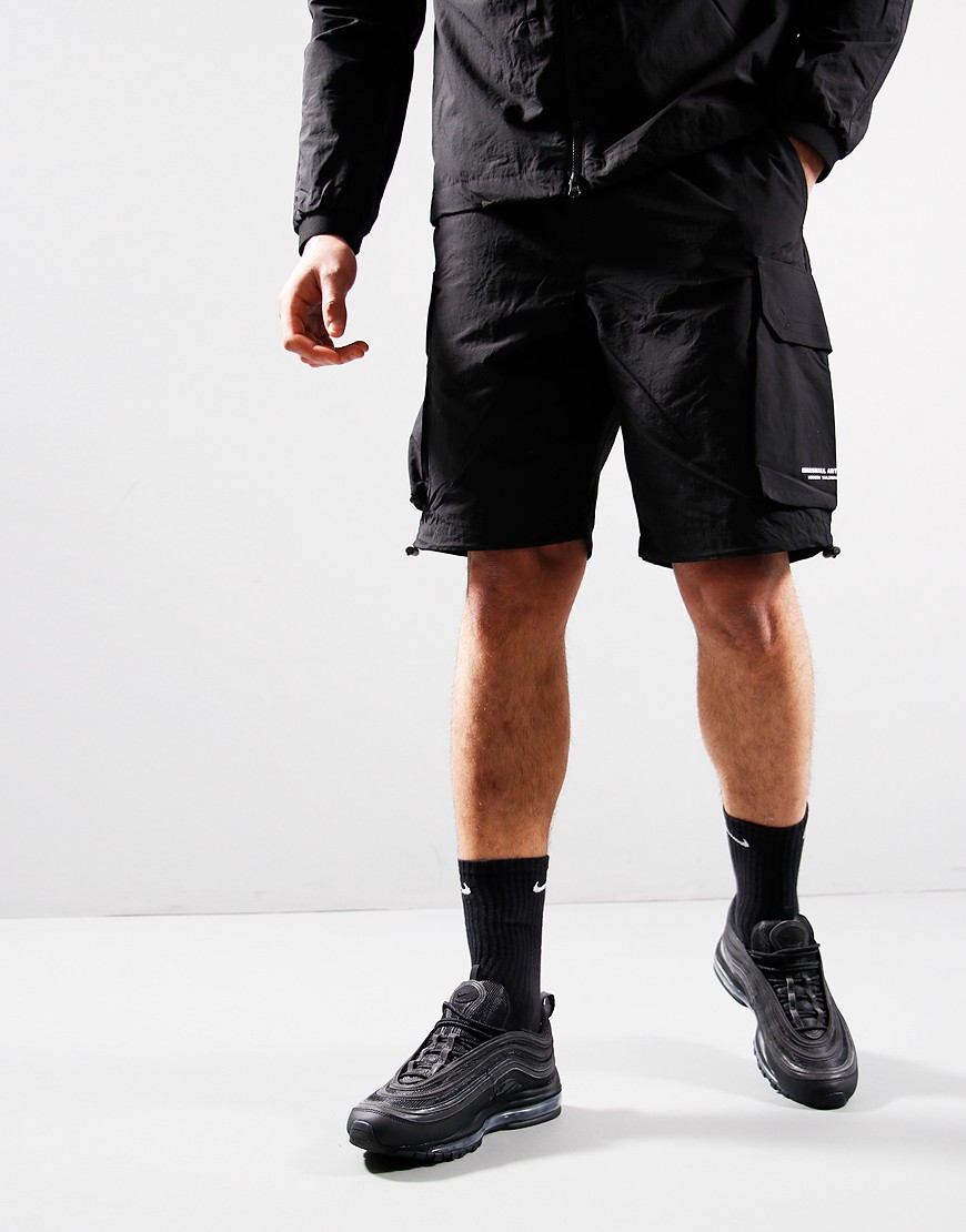 Mens black cargo shorts uk best sale