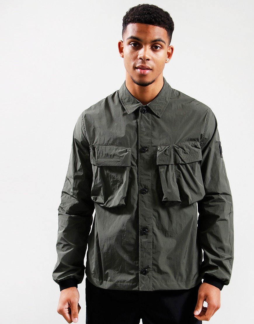 Marshall Artist Quinto Molecular Overshirt Khaki Terraces Menswear