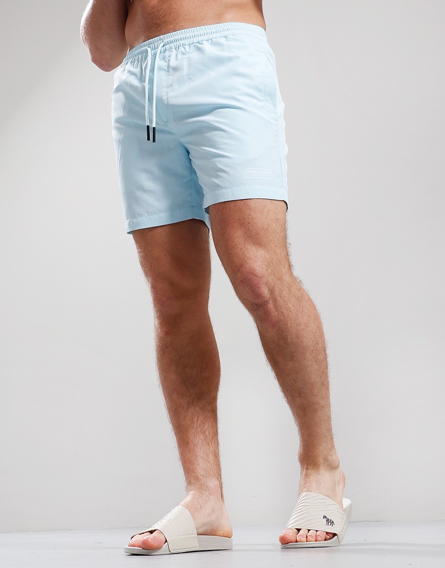 Marshall Artist Signature Swim Shorts Sky Blue - Terraces