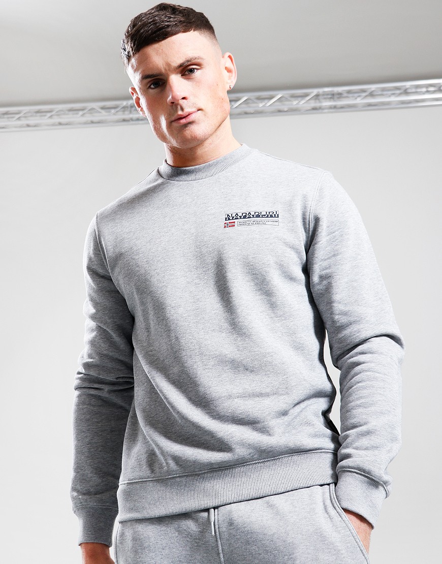Napapijri B-Kasba Winter Crew Sweat Medium Grey Melange