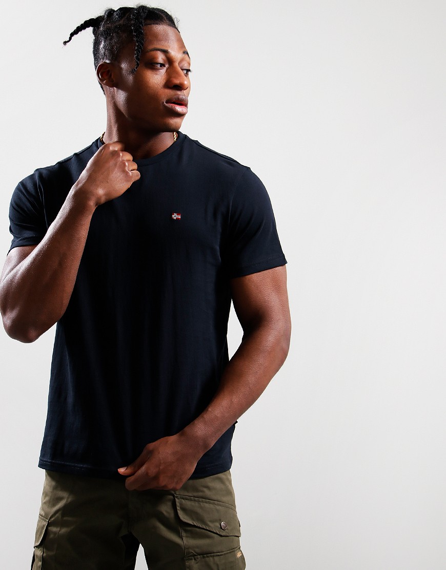 送料込★NAPAPIJRI★半袖Tシャツ Salis Sum Tシャツ Napapijri Salis Summer T-Shirt Black - Terraces Menswear