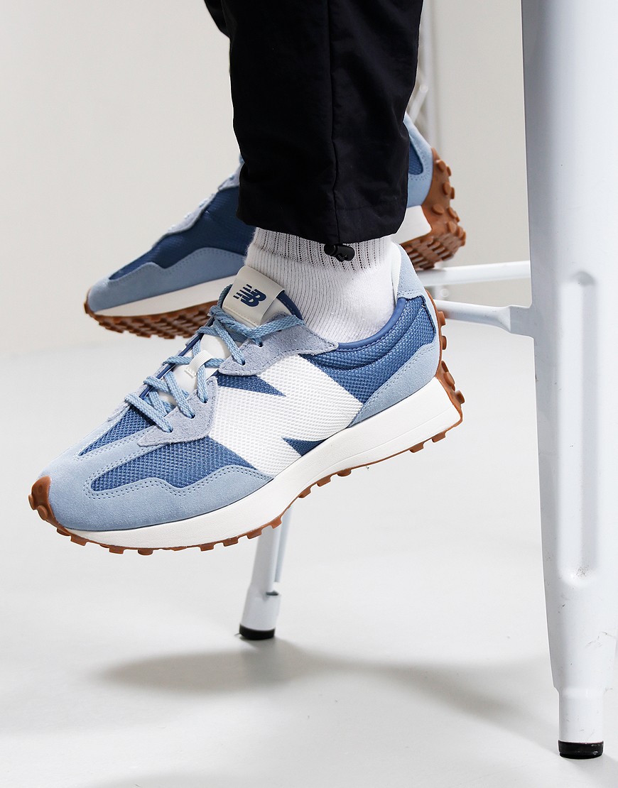 New Balance 327 Trainers Light Arctic Grey Mercury Terraces Menswear
