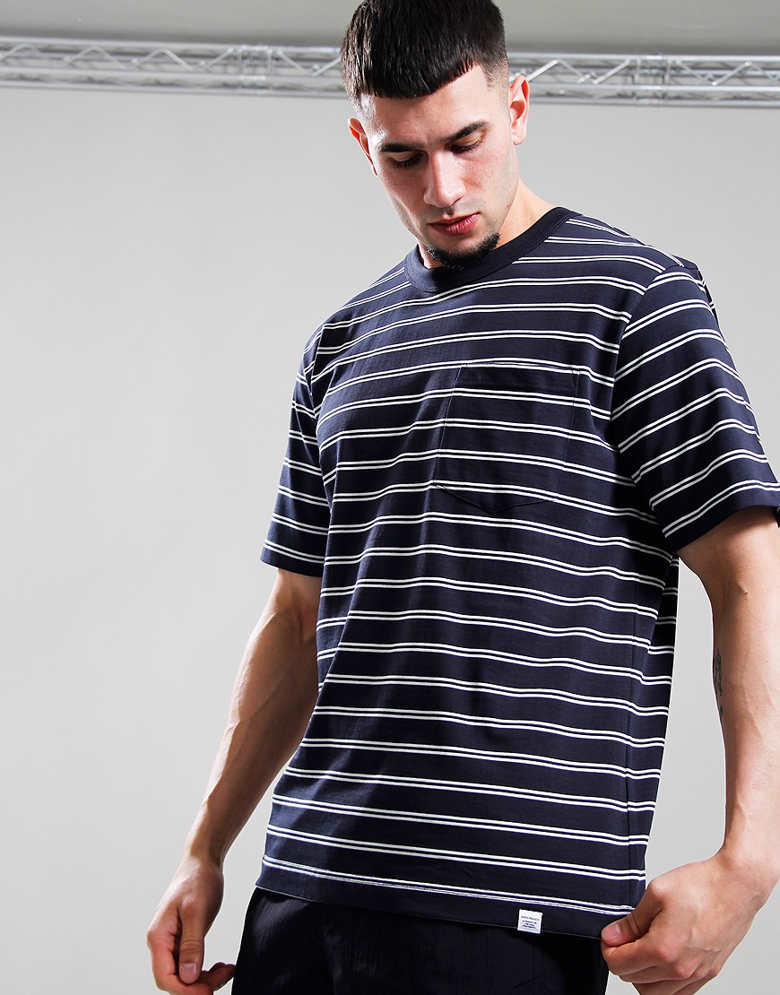 Tシャツ・カットソー Norse Projects Holger Organic Sailor Stripe Pocket T-Shirt Holger Tab Series Reflective SS