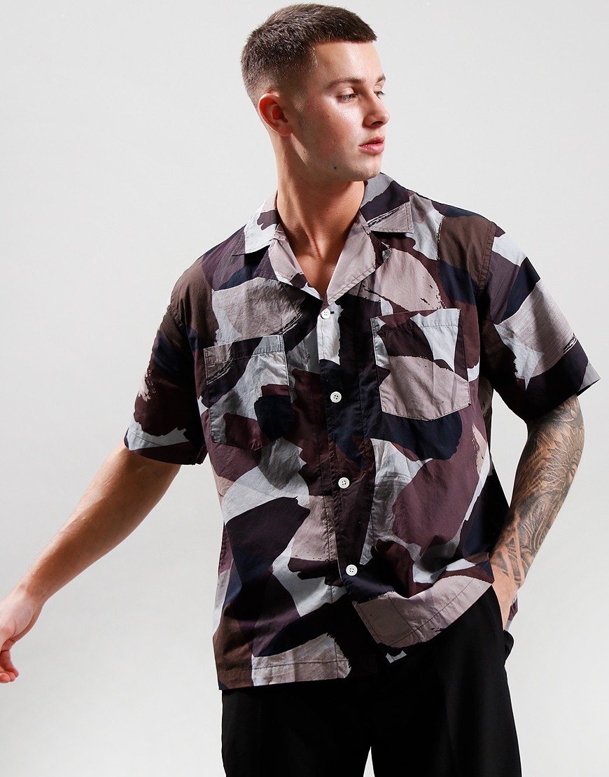 Norse Projects Mads Camo Shirt Espresso Terraces Menswear