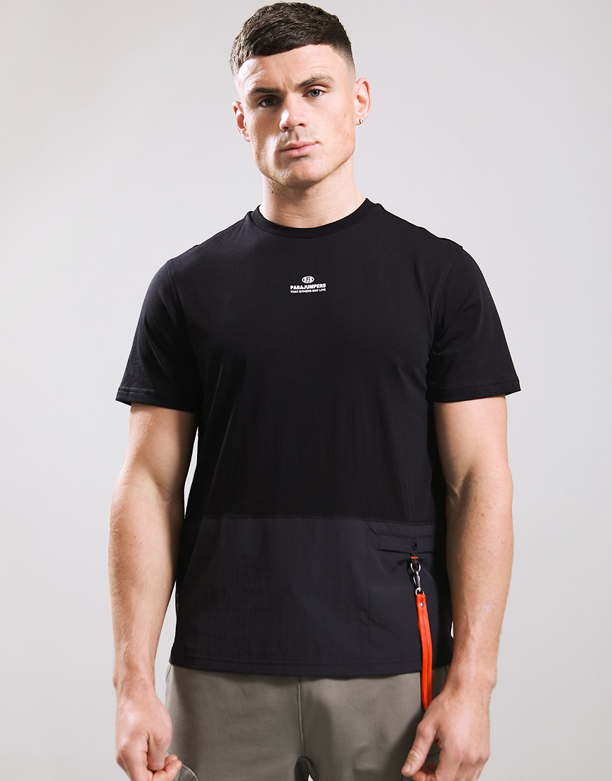 PARAJUMPERS｜SHORT-SLEEVED ROUND NECK T-SHIRTS (CLINT (2 parajumpers_clint_tshirt_black