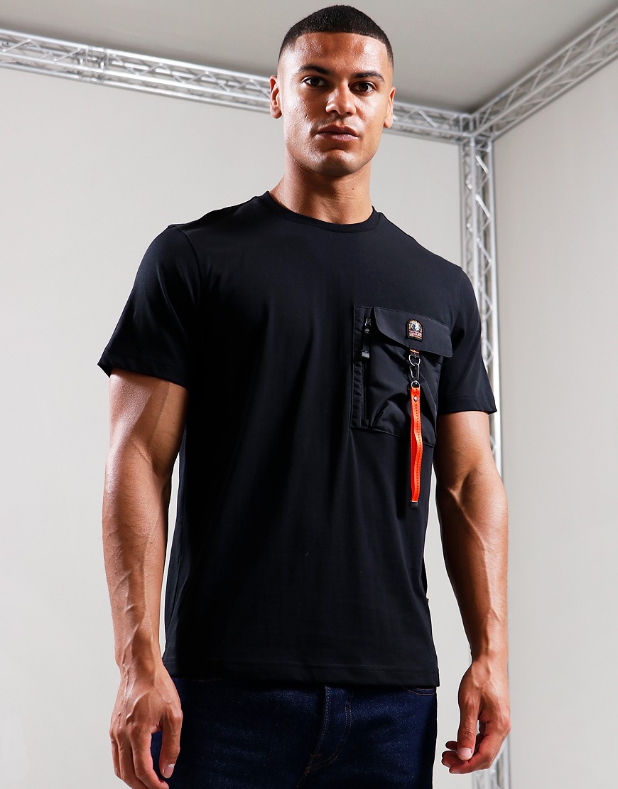 PARAJUMPERS｜SHORT-SLEEVED ROUND NECK T-SHIRTS (MOJAVE Parajumpers Mojave Cotton T-shirt | Black | FARFETCH JO