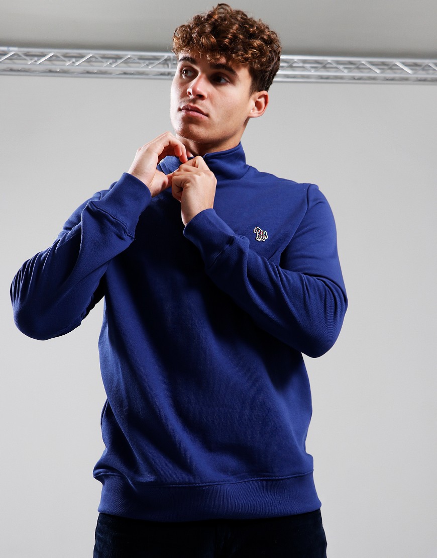 Paul Smith Half Zip Sweat 46C Indigo - Terraces Menswear