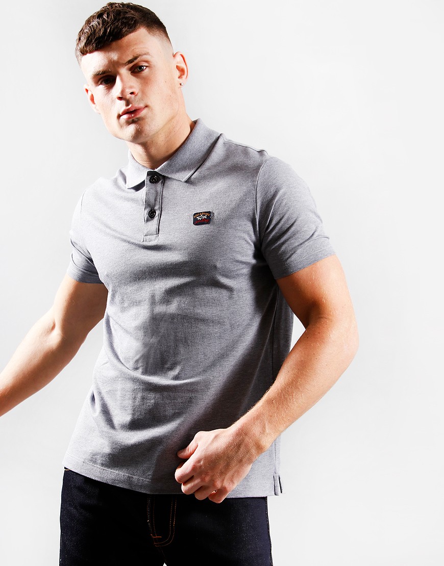 Paul Shark Basic Polo Shirt Grey Terraces Menswear