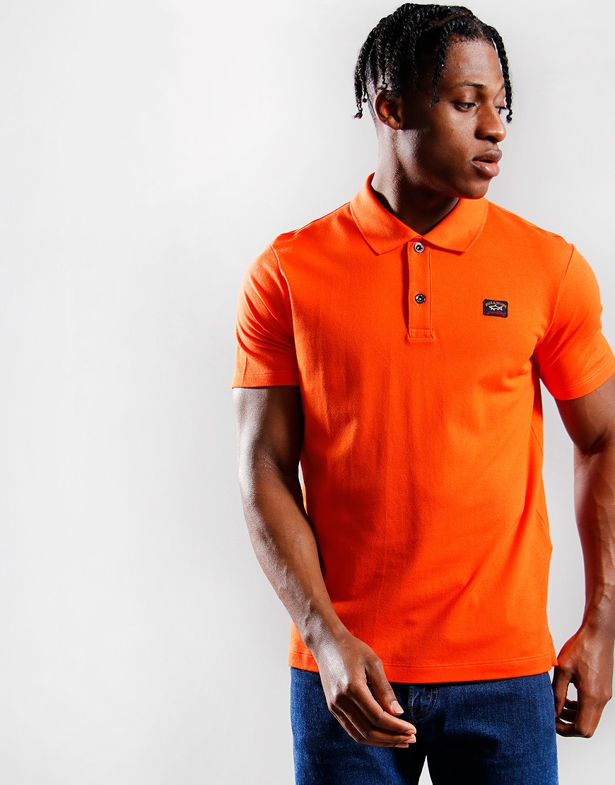 Paul and shark orange polo top