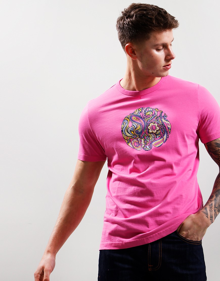 Mens pink paisley hot sale western shirt
