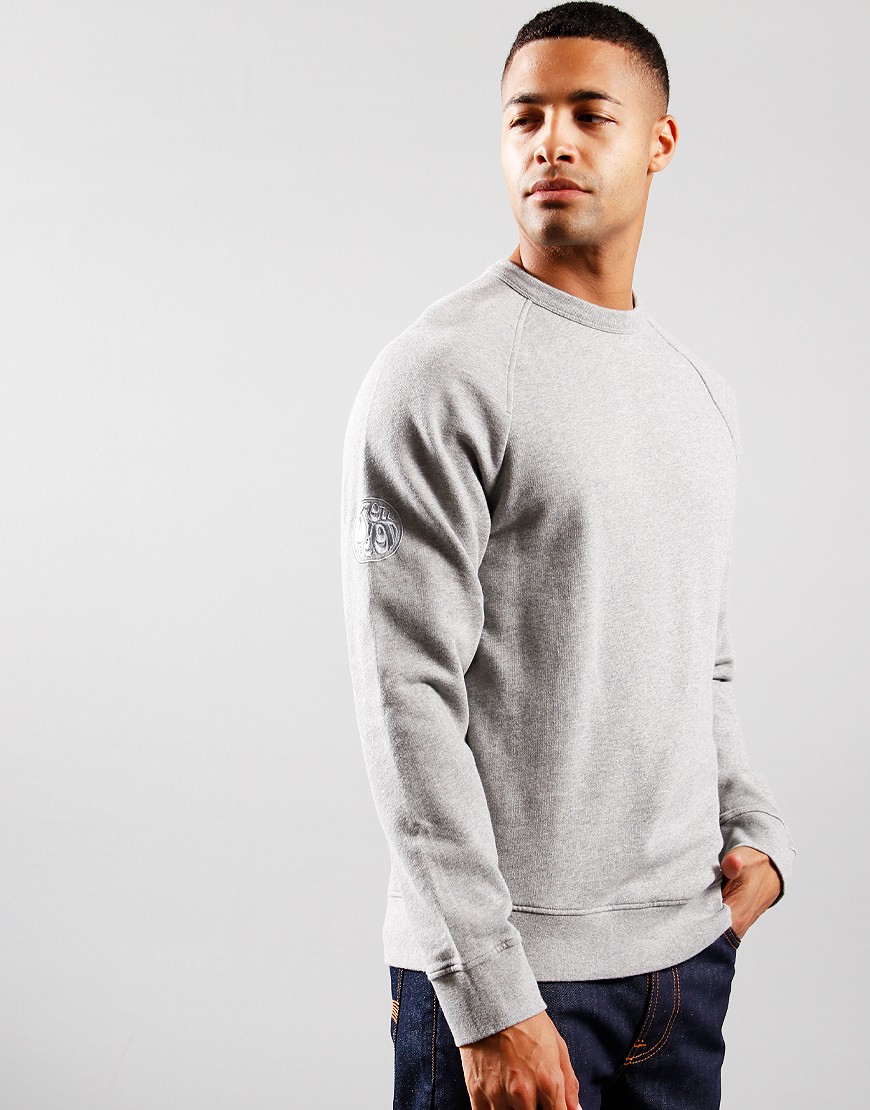 Pretty Green Standards Crew Sweat Grey 