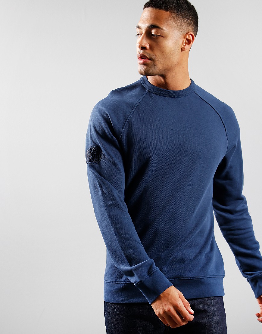 Pretty Green Standards Crew Sweat Navy 