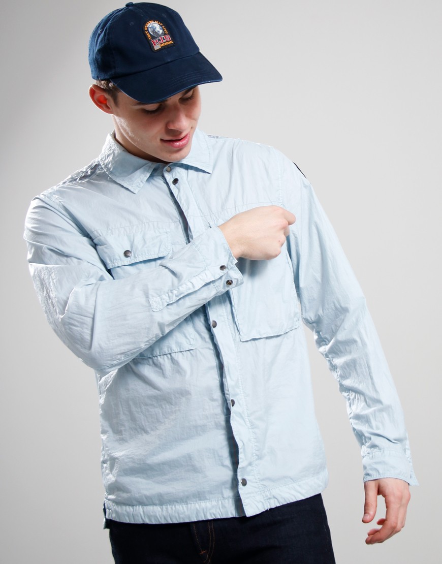 Parajumpers Jannik Overshirt Pastel Blue Terraces Menswear