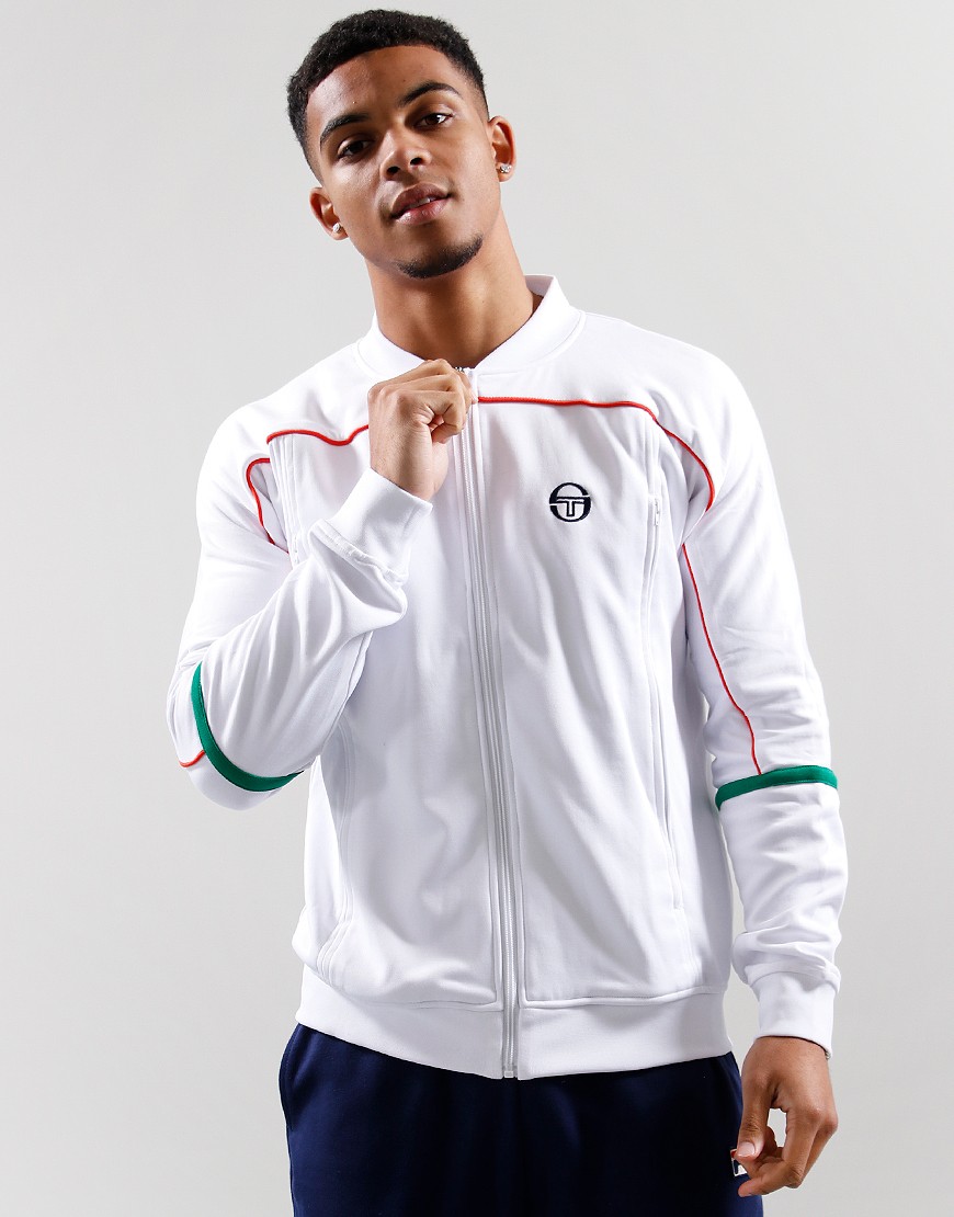White sergio tacchini on sale tracksuit top