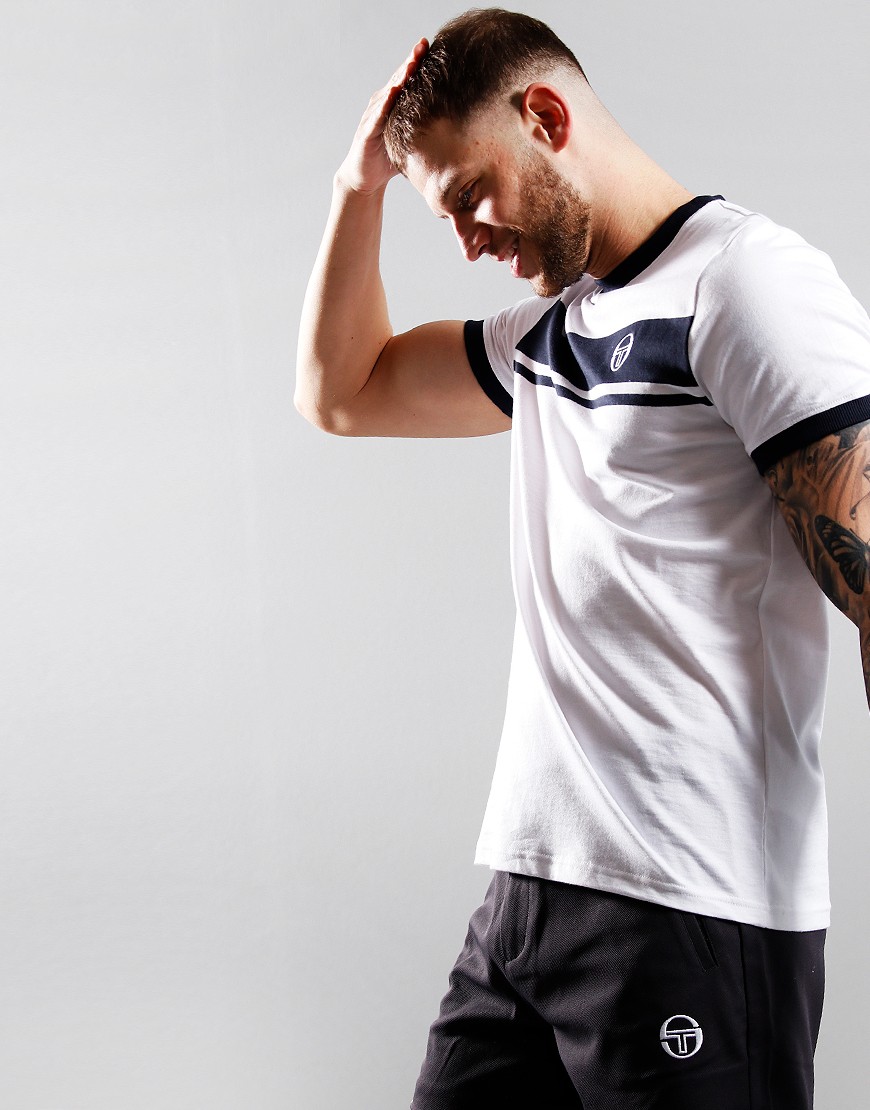 Sergio Tacchini Ilan Mens White T-Shirt