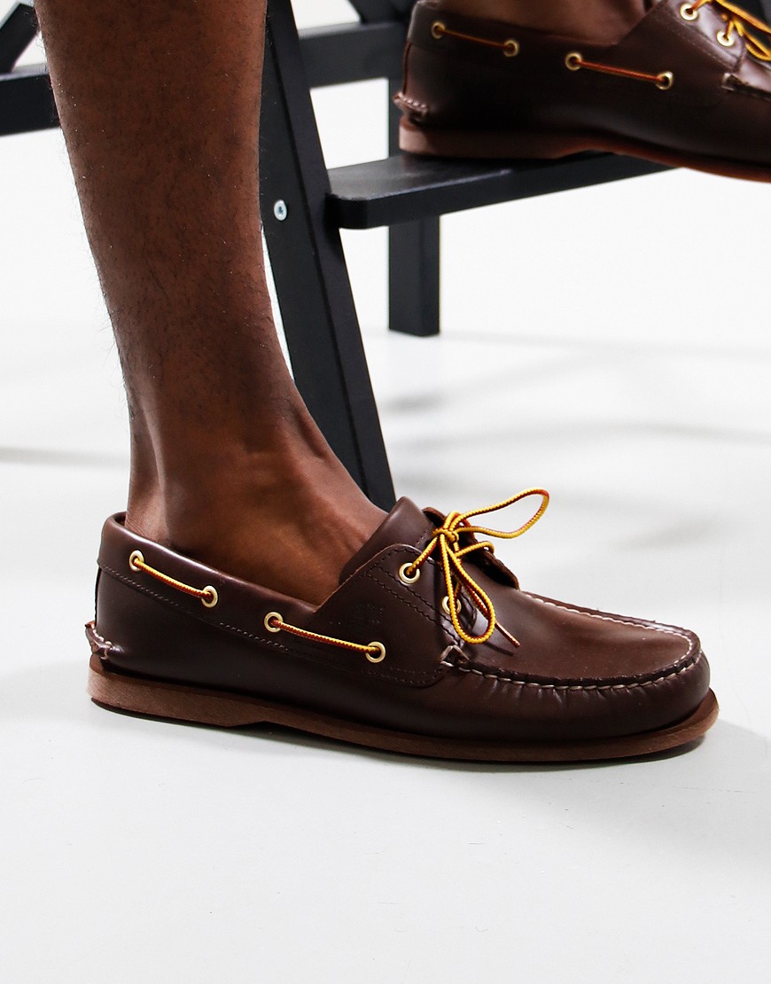 Timberland Classic Boat Shoes Dark Brown Full Grain Terraces Menswear