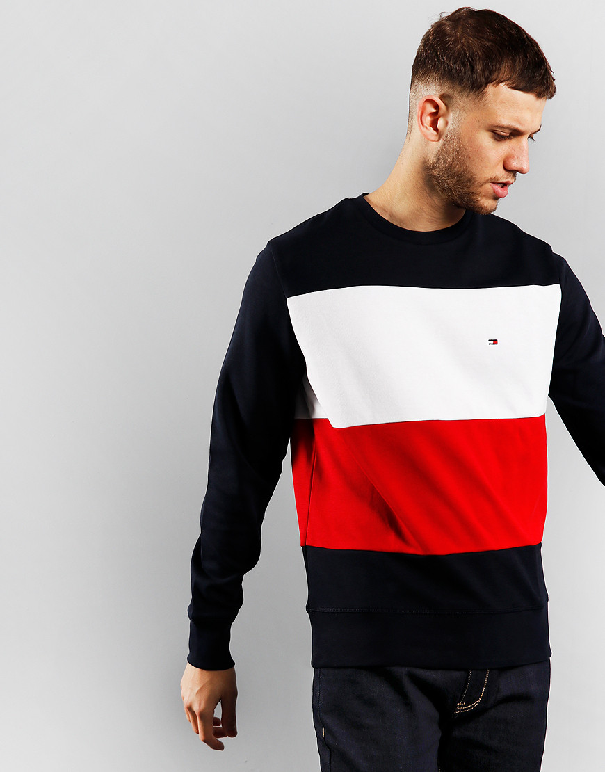 tommy hilfiger colour block t shirt