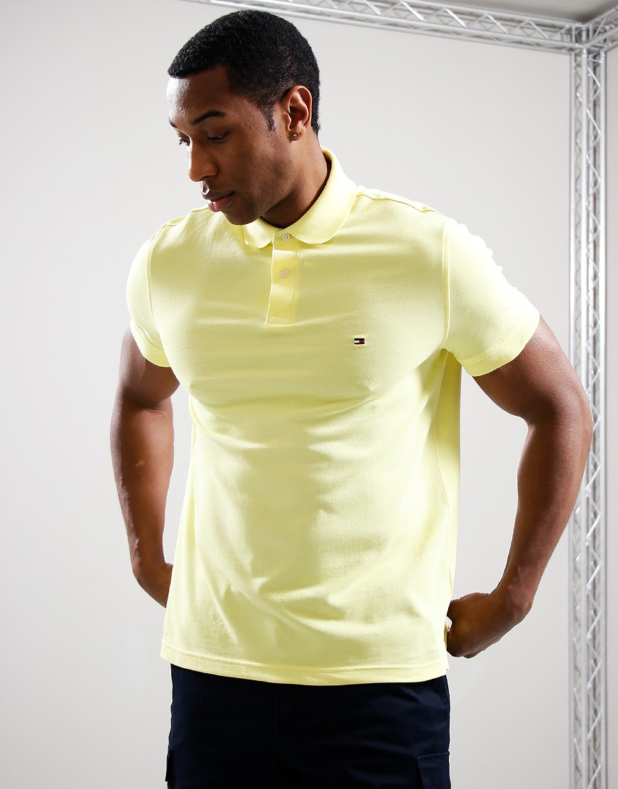 Yellow tommy hilfiger polo on sale