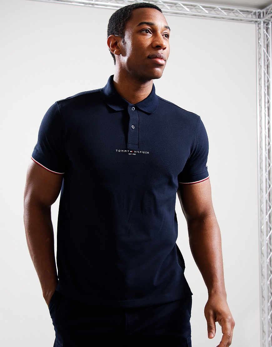 Tommy hilfiger tipped polo shirt on sale