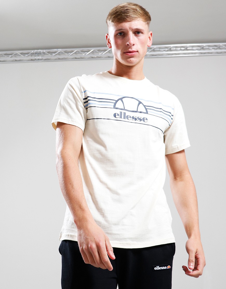 Ellesse Lentamente T-Shirt Off White - Terraces Menswear
